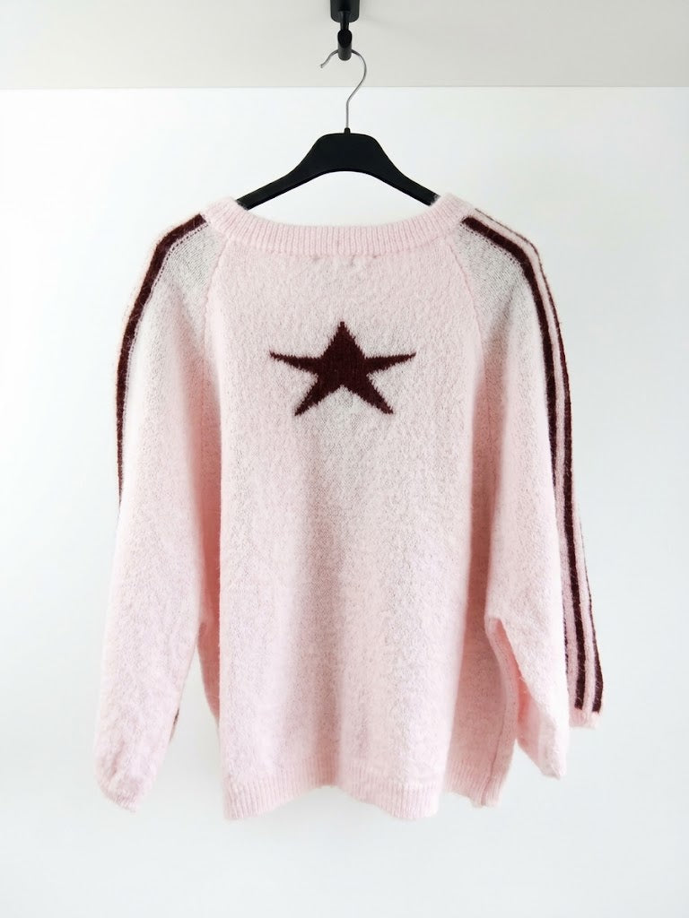 GILET STAR - Rose