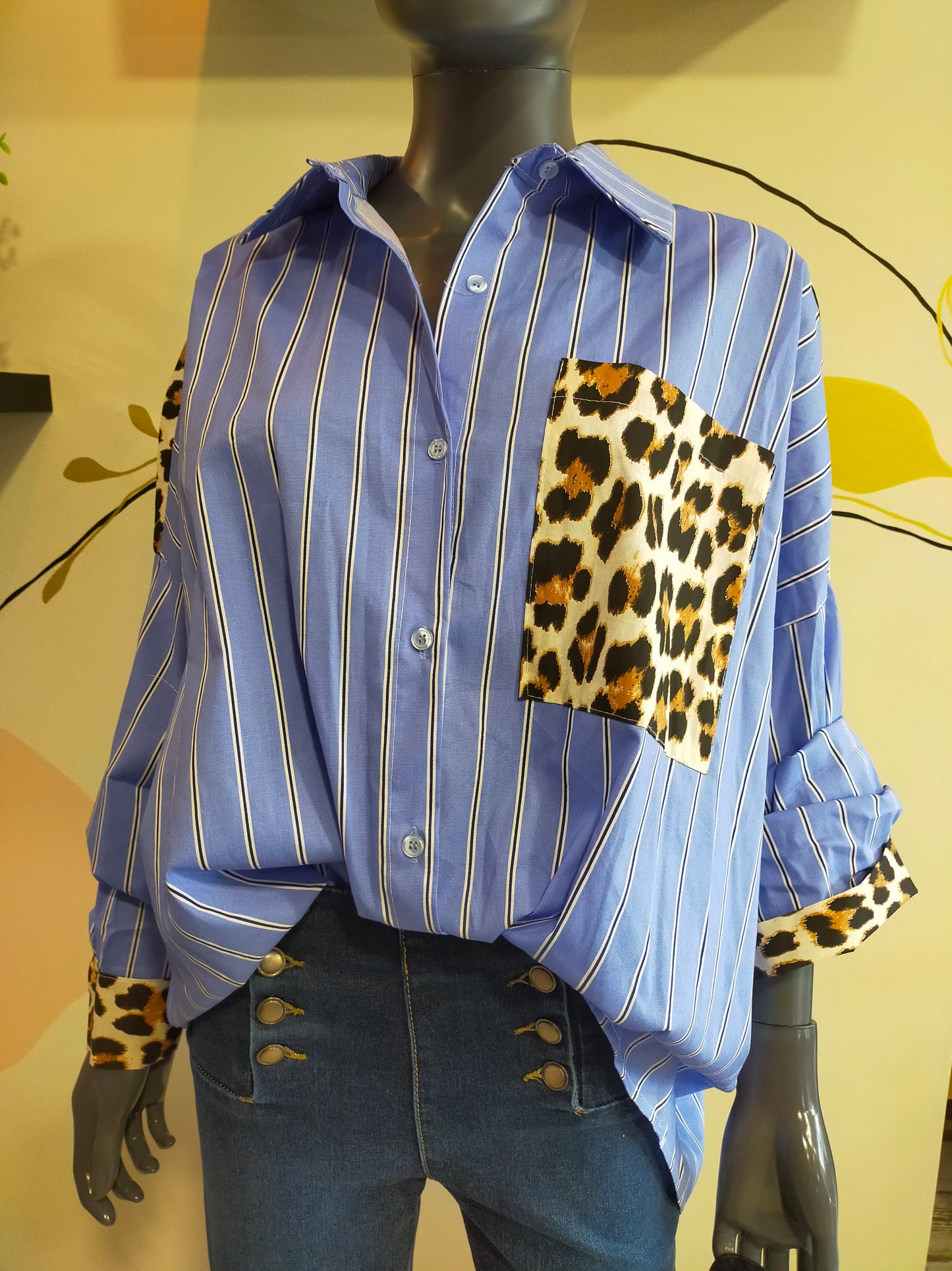 CHEMISE OVERSIZE LIGNÉ & LÉO