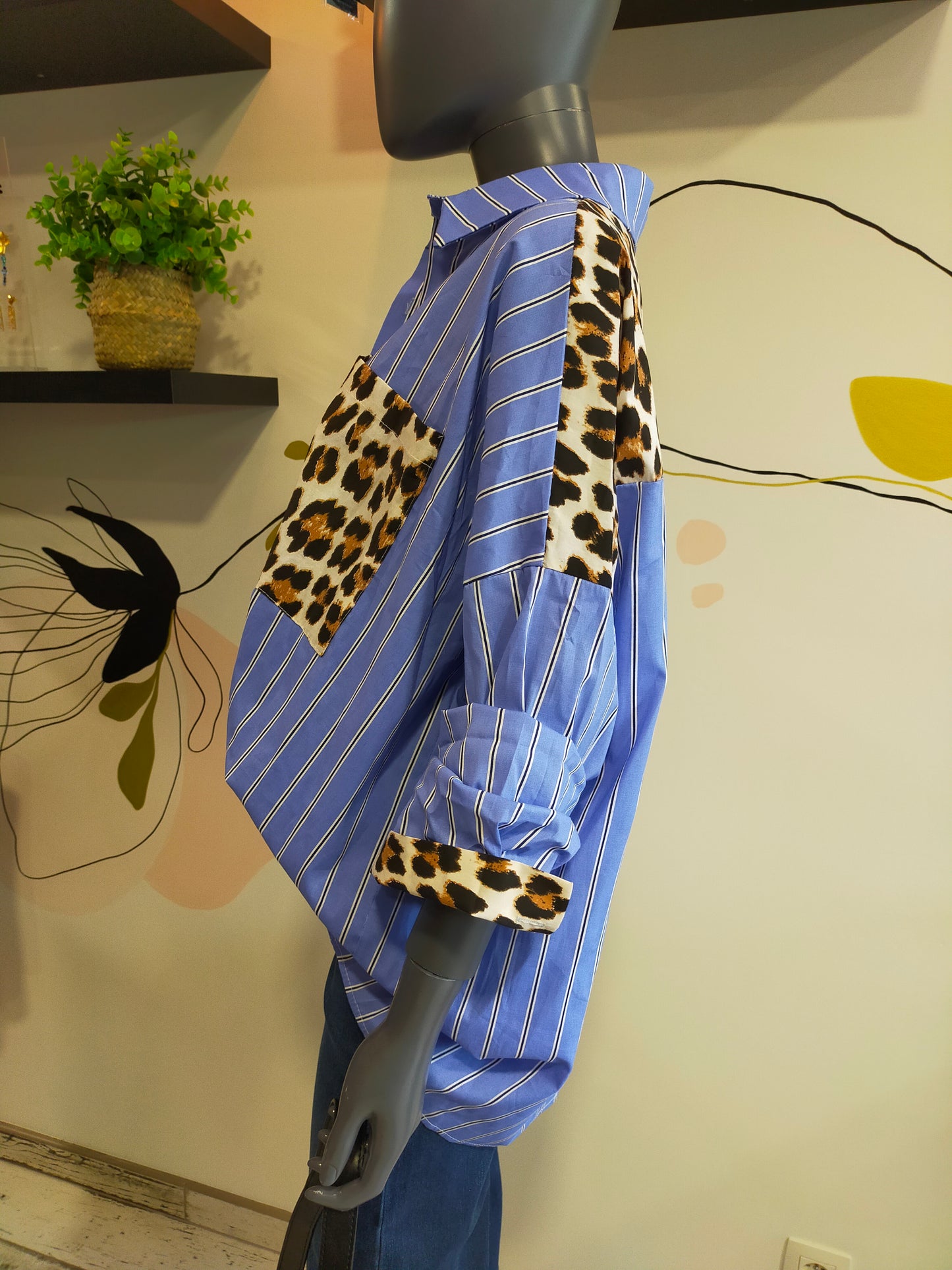 CHEMISE OVERSIZE LIGNÉ & LÉO