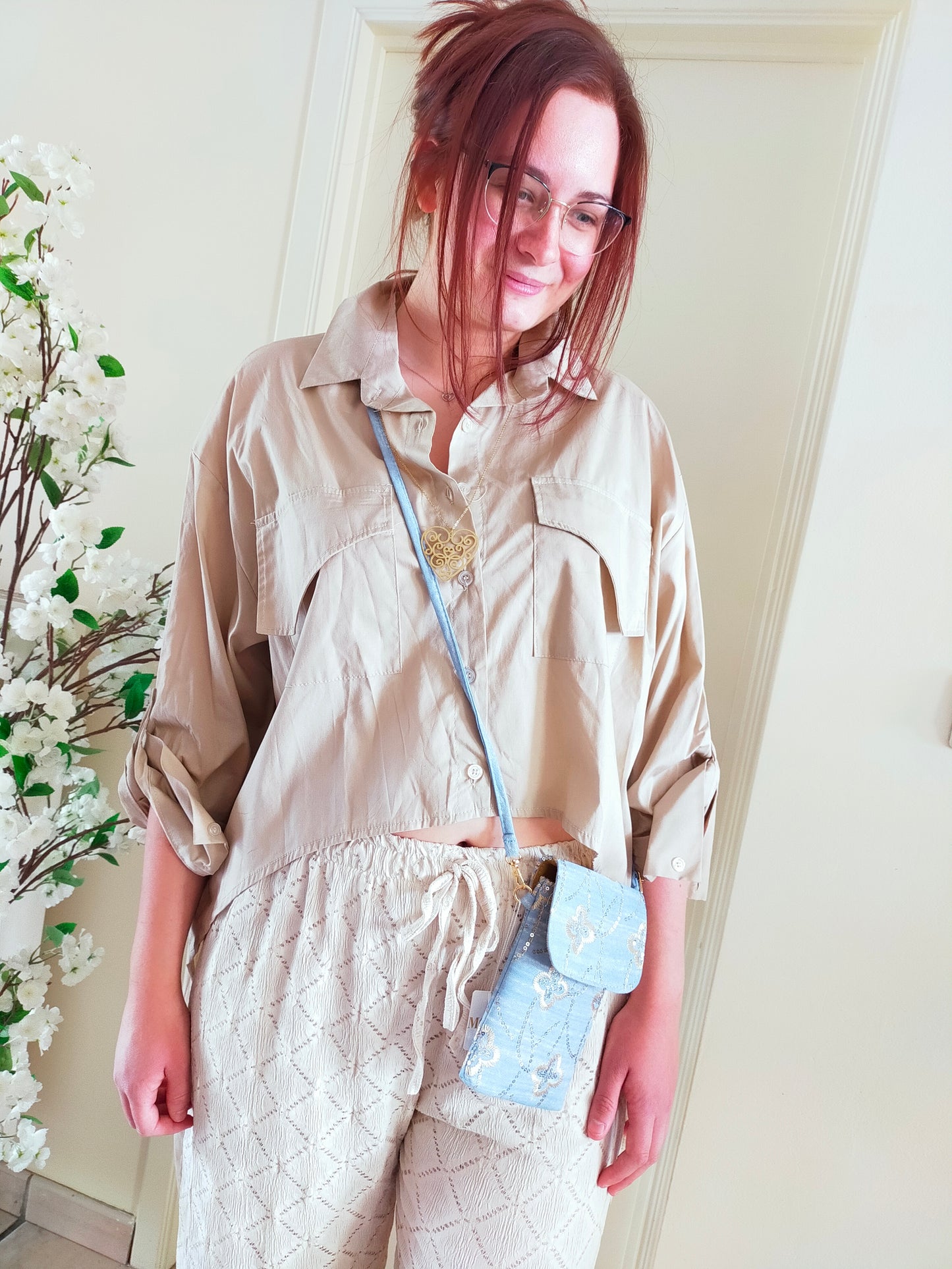 CHEMISE BEIGE "Queue de castor" - S30%