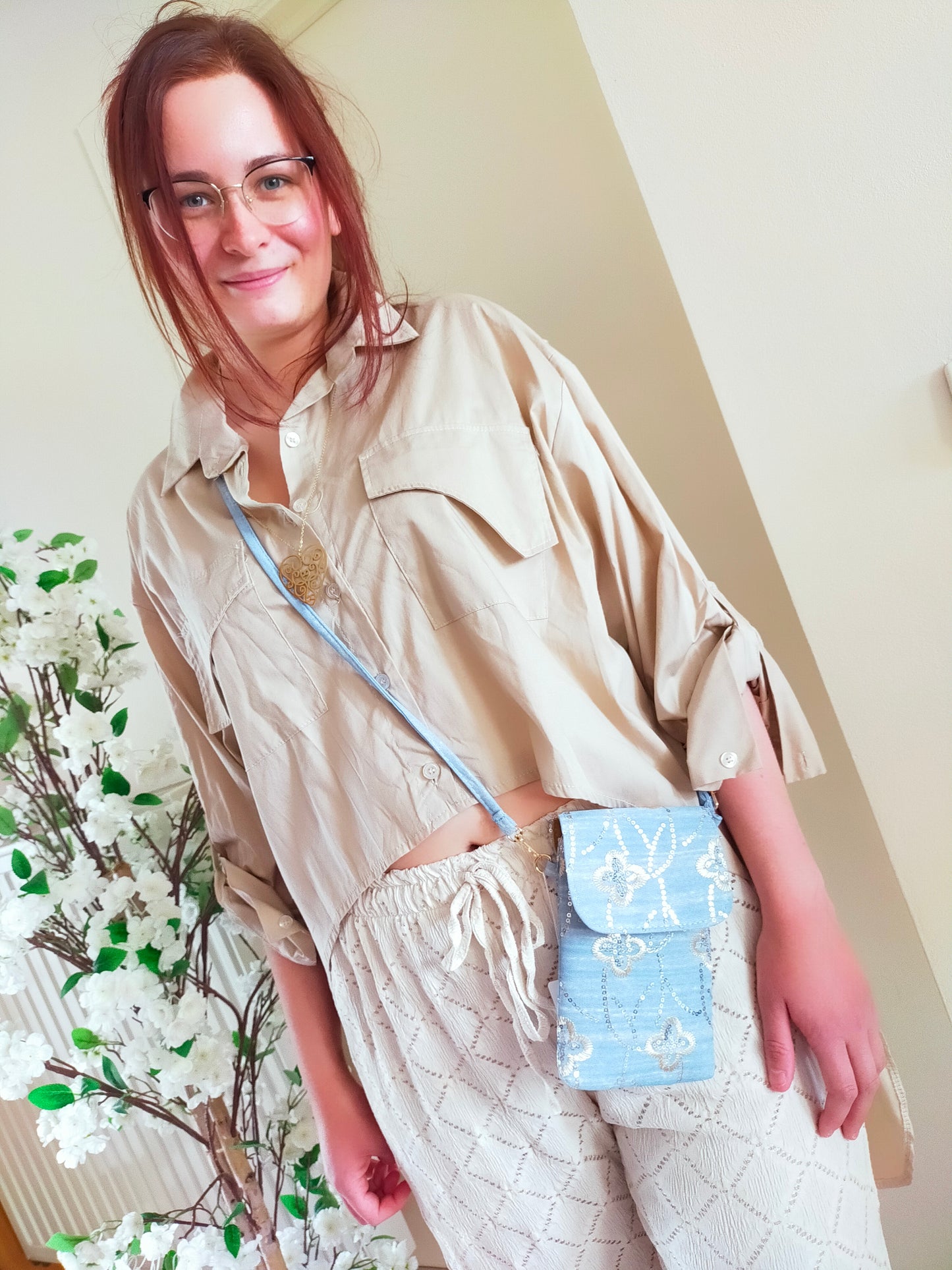 CHEMISE BEIGE "Queue de castor" - S30%