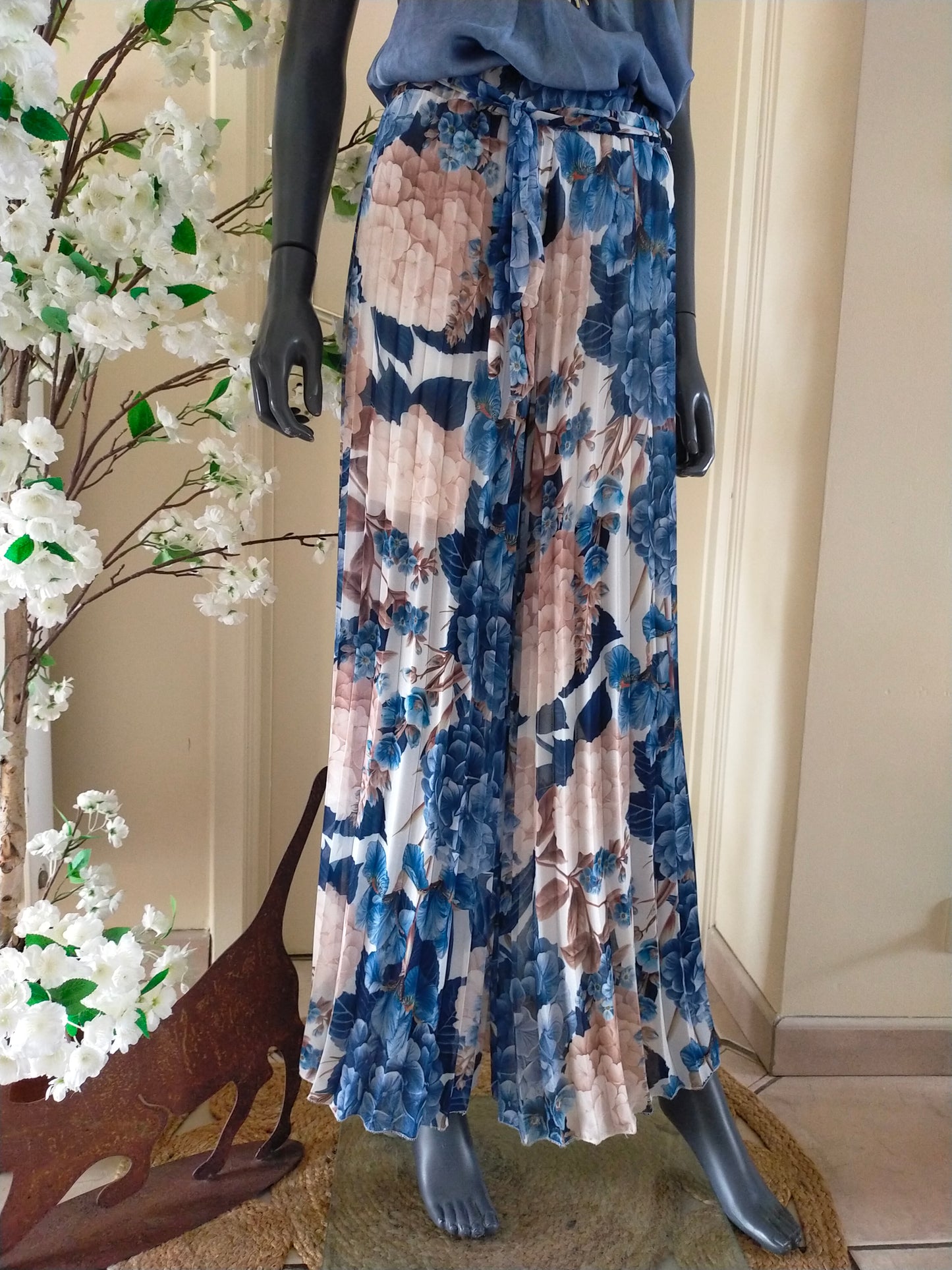 PANTALON HORTENSIA - Bleu