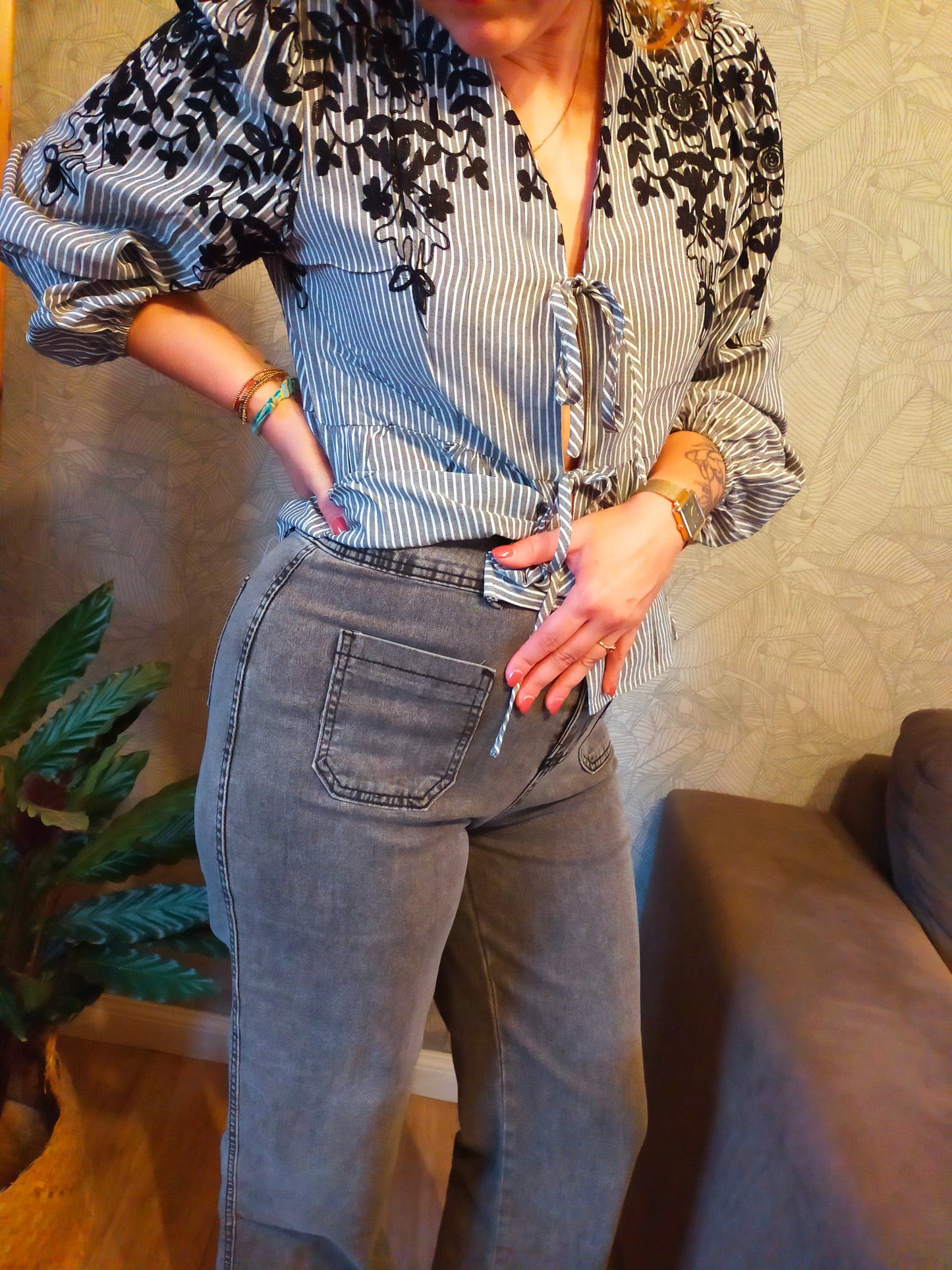 JEANS LONG GRIS