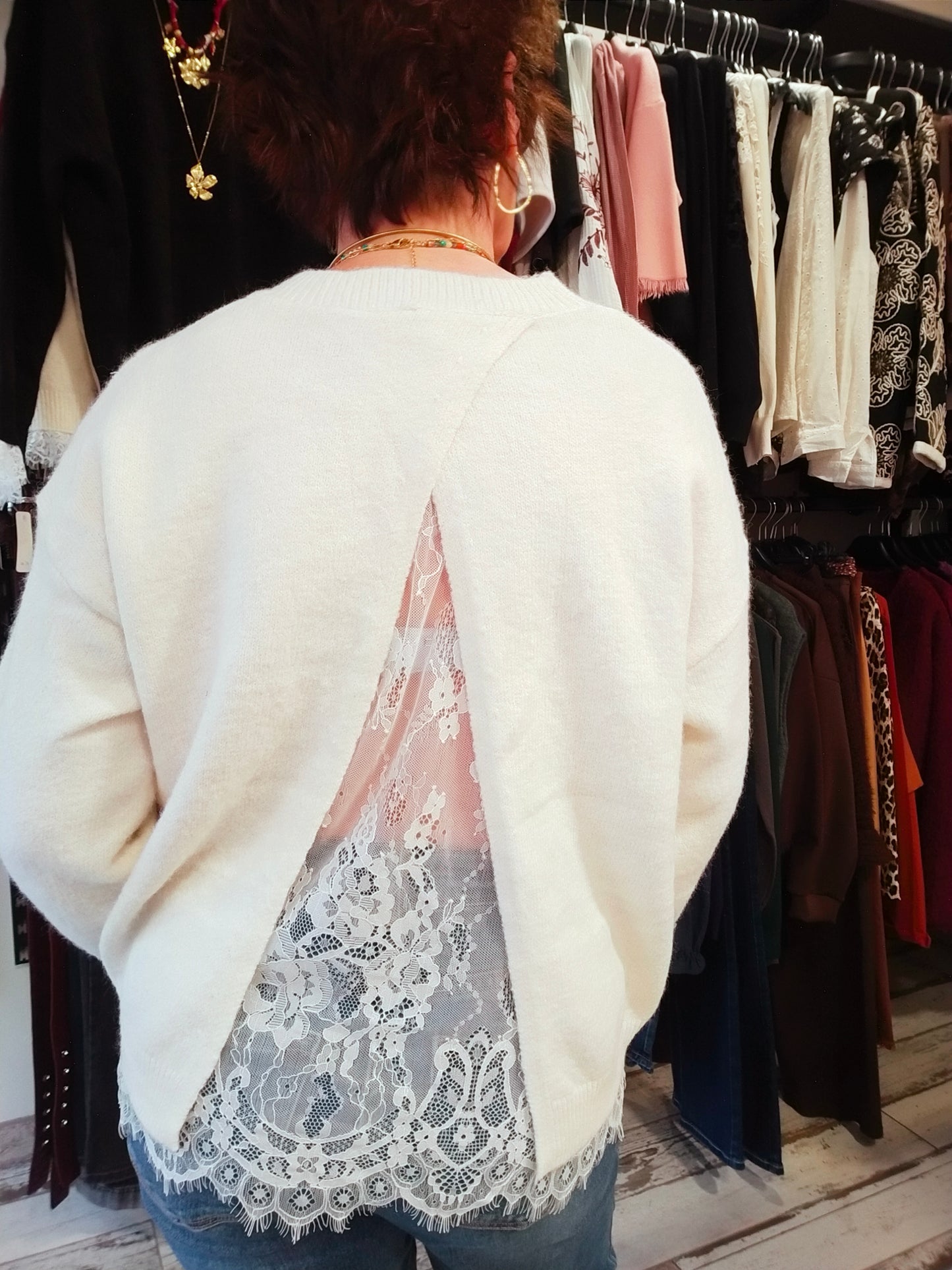 PULL ANNA - Blanc cassé