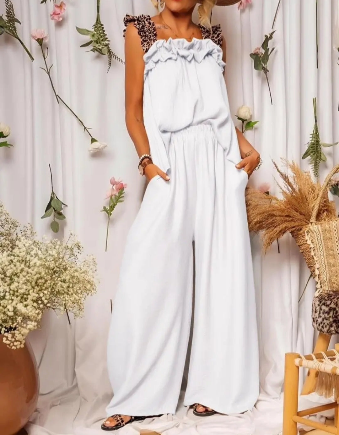 ENSEMBLE SAVANE BLANC CASSÉ