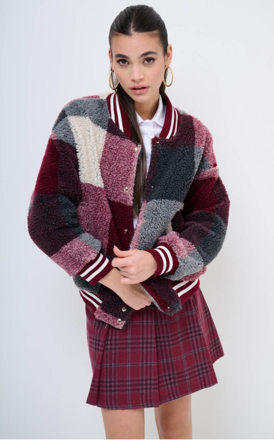 VESTE AVIATEUR en Teddy