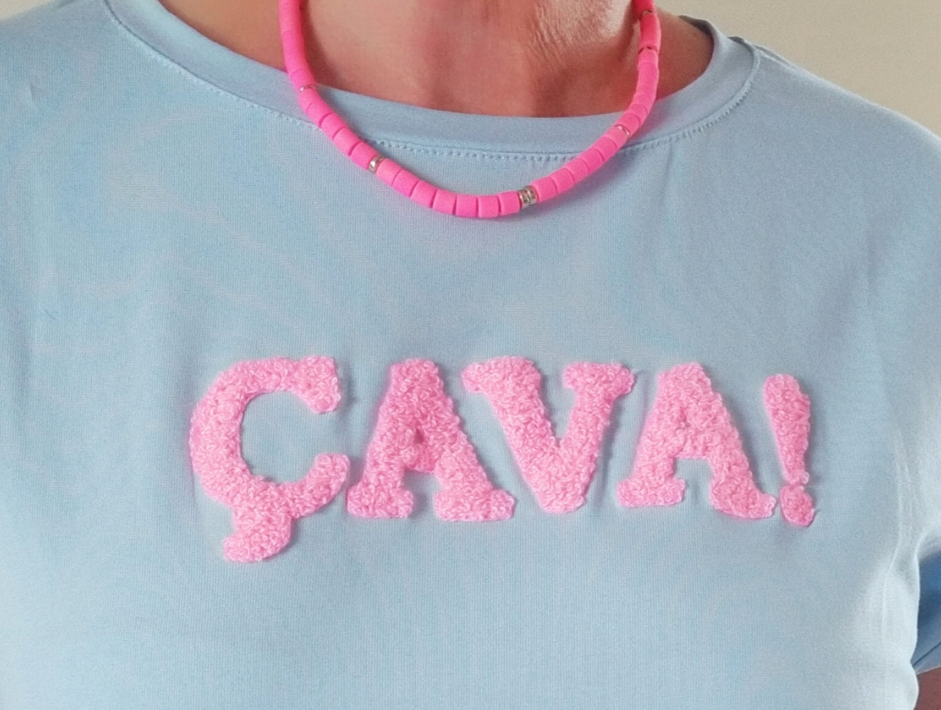 T-SHIRT "ÇA VA!" Bleu