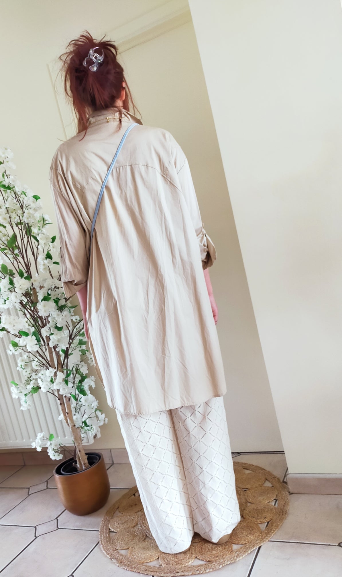 CHEMISE BEIGE "Queue de castor" - S30%