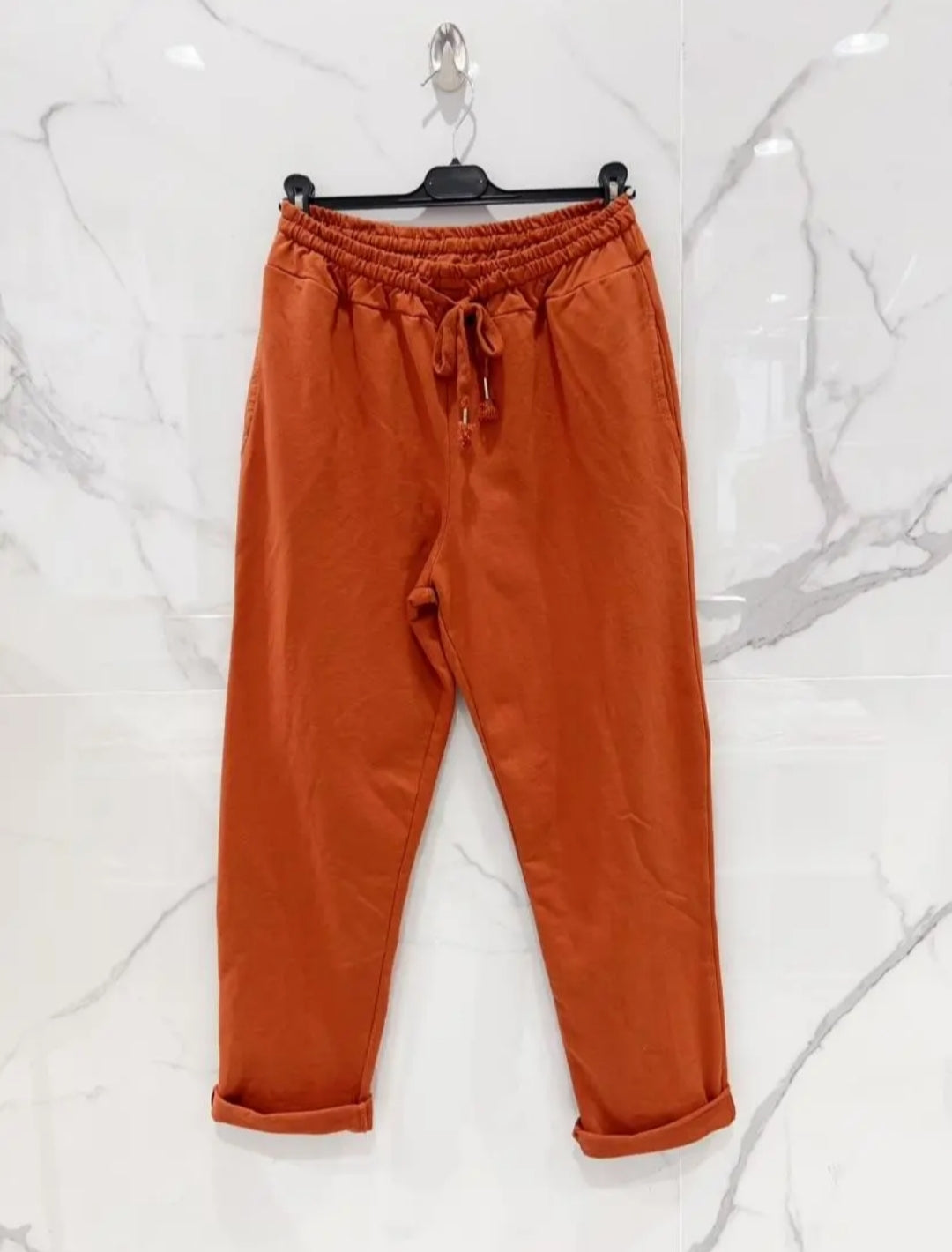 PANTALON SWEAT - Brique