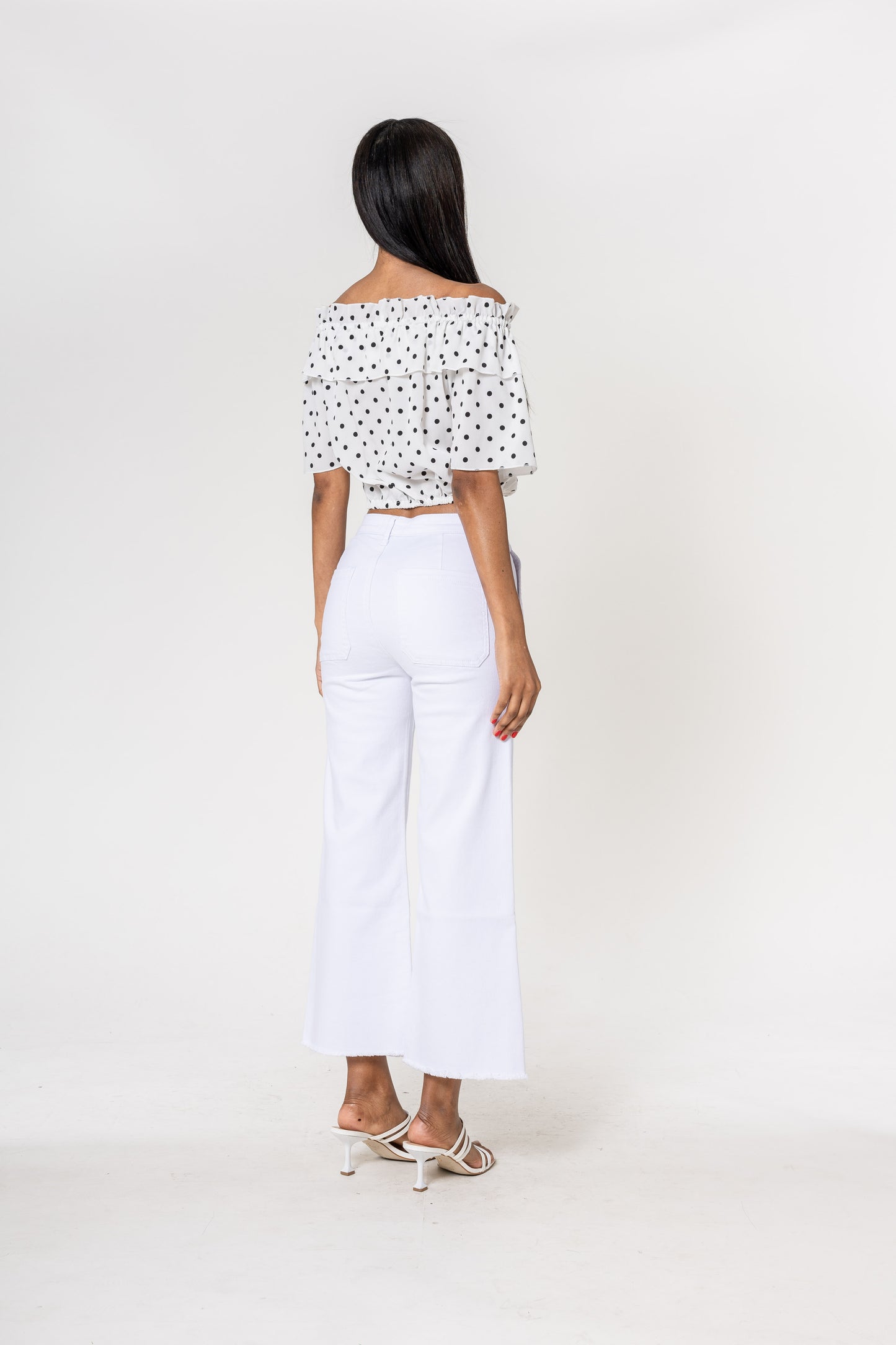 PANTALON 7/8 FRANCHÉ Blanc