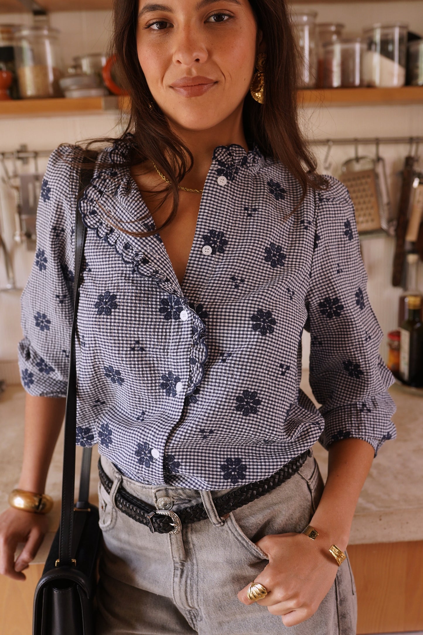 CHEMISIER LORIE - Bleu marine