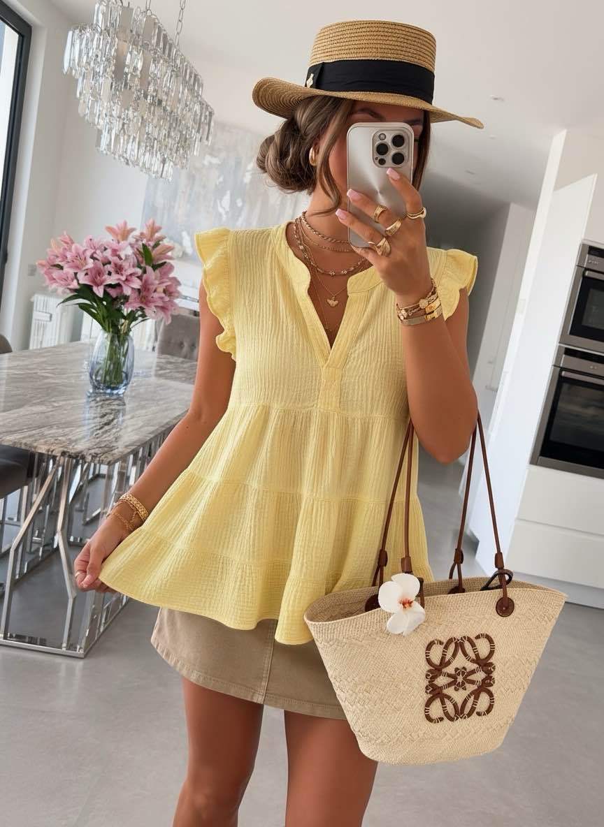 BLOUSE Gaze de coton - 2 couleurs 💥 P.Rond