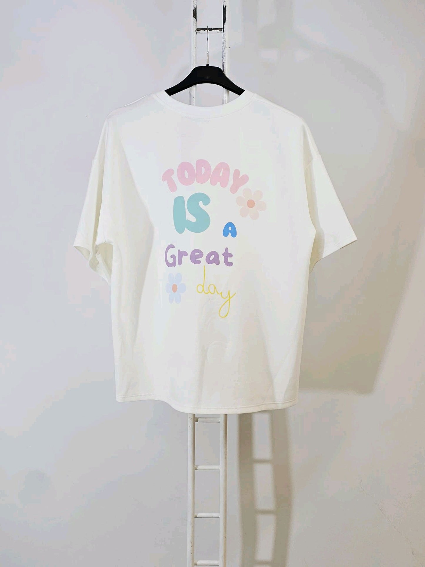 SWEAT BLANC "great day" 💥-50%