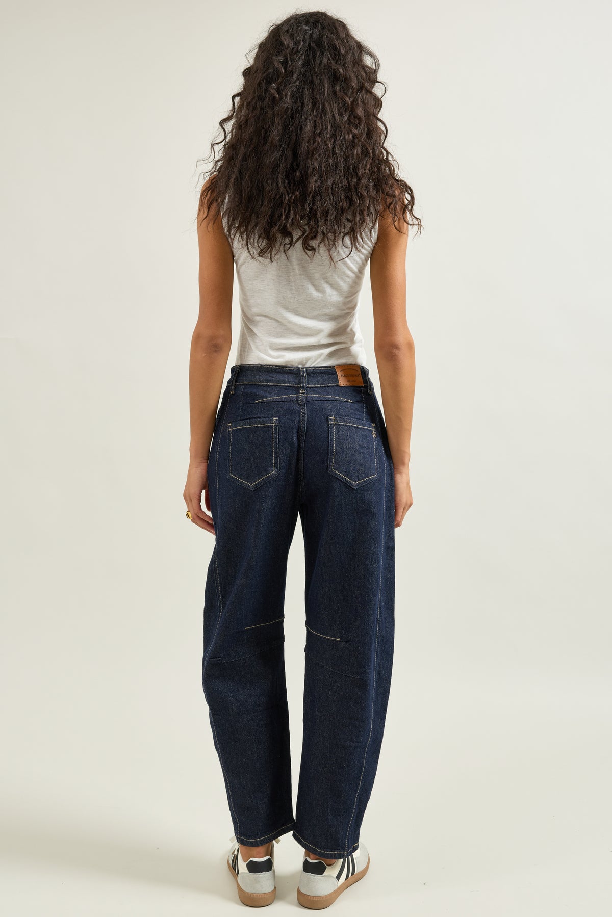JEANS BALLON - Bleu foncé