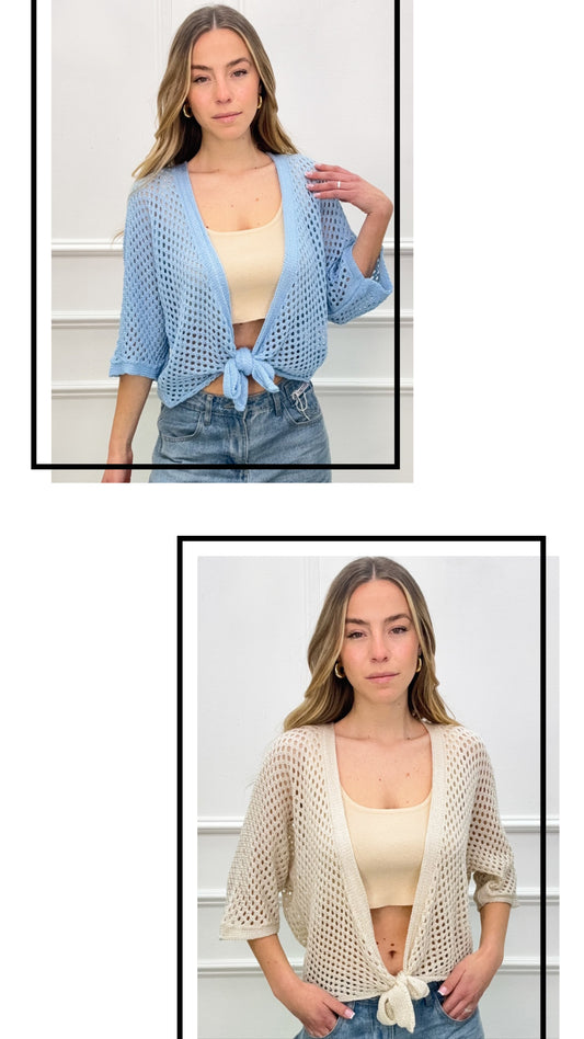 GILET CROCHET - 2 couleurs