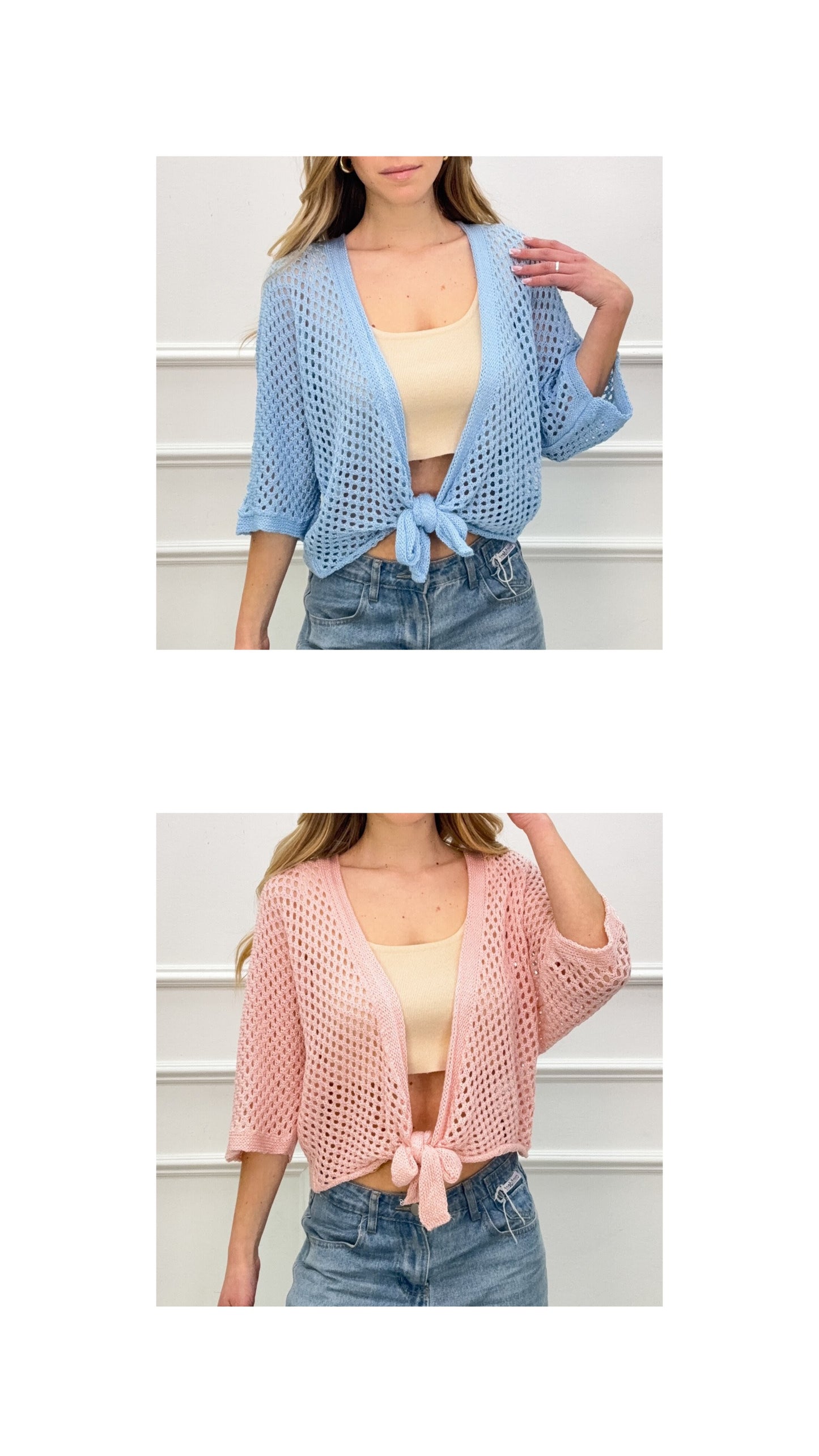 GILET CROCHET - 2 couleurs