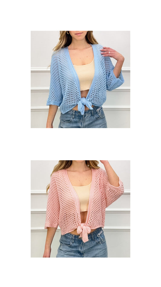 GILET CROCHET - 2 couleurs