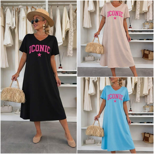 🟢  ROBE "ICONIC" - 3 COULEURS