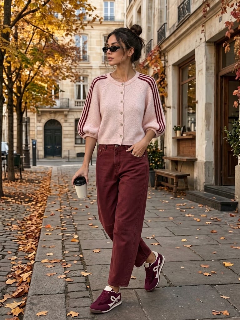 GILET STAR - Rose