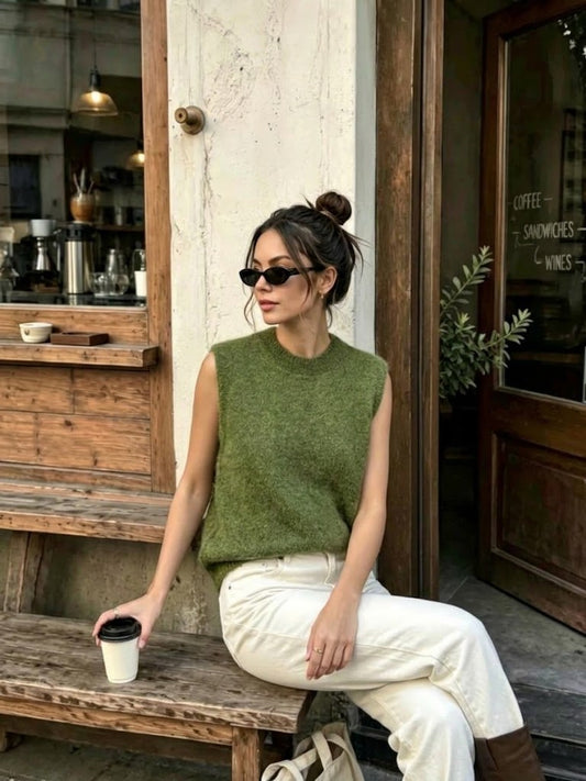 DÉBARDEUR - Olive