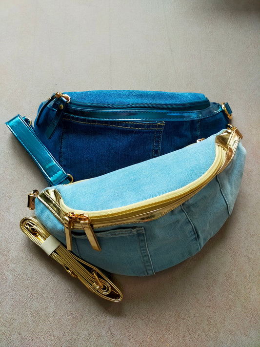 SAC BANANE en jeans - 2 couleurs