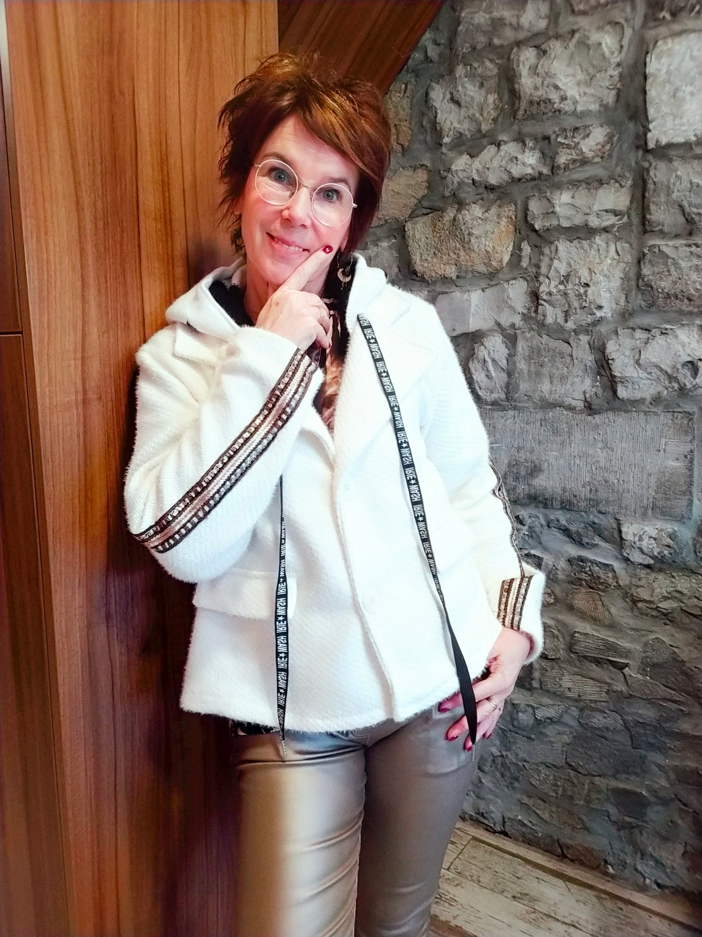 VESTE ESTELLE BLANC CASSÉ