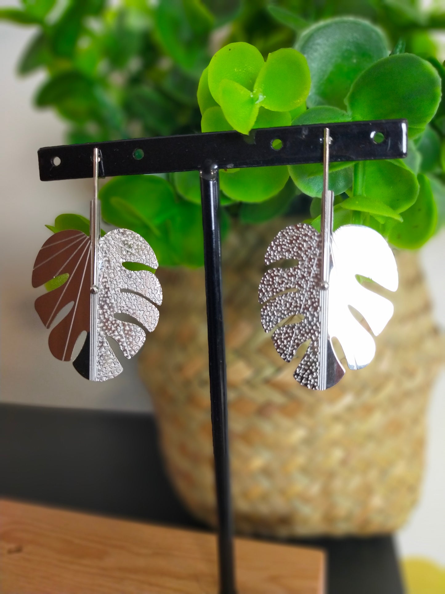 BOUCLES D'OREILLES FEUILLES