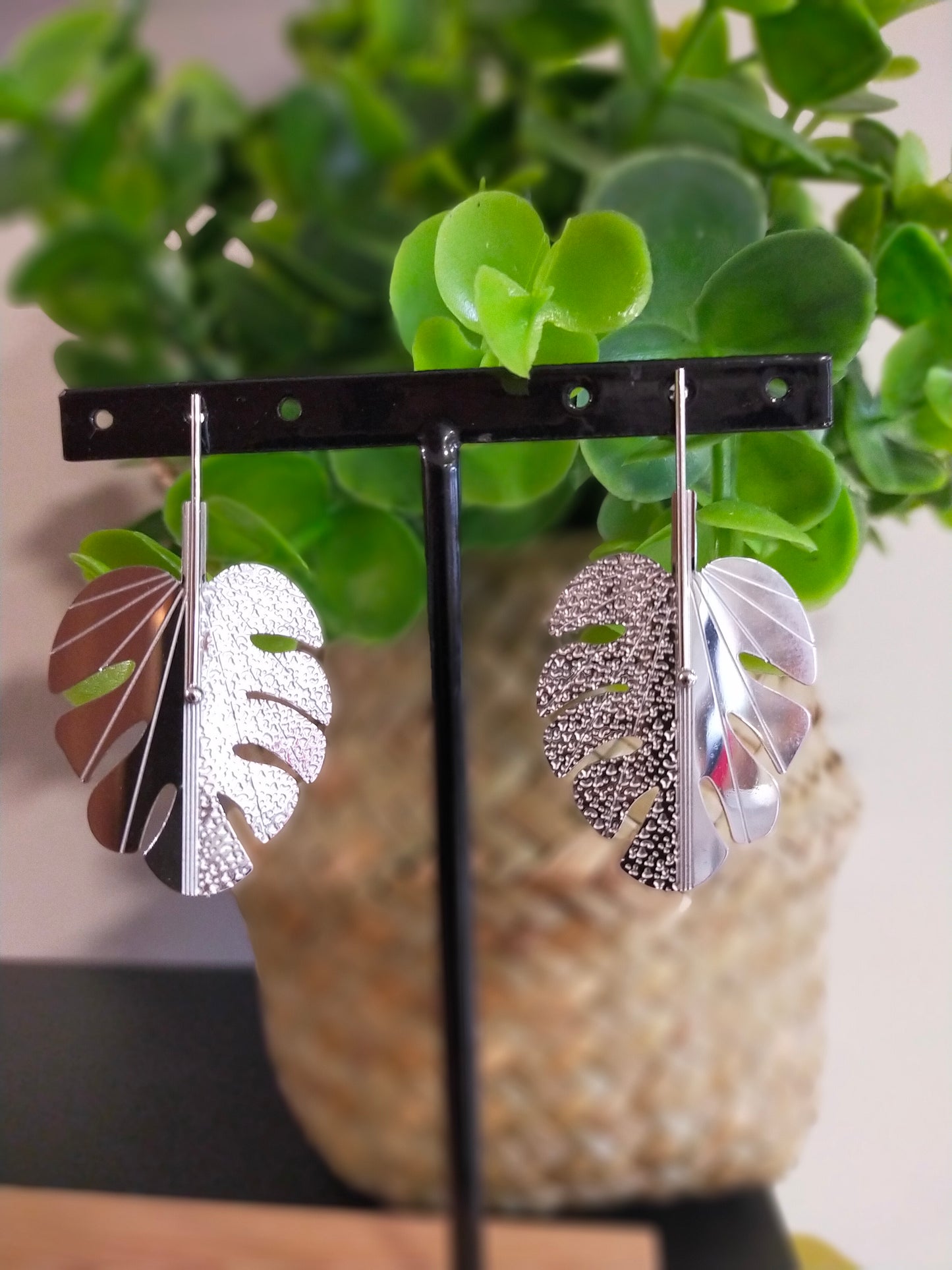 BOUCLES D'OREILLES FEUILLES