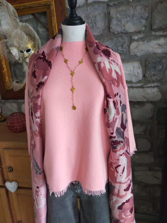 PULL LOLY - Vieux rose