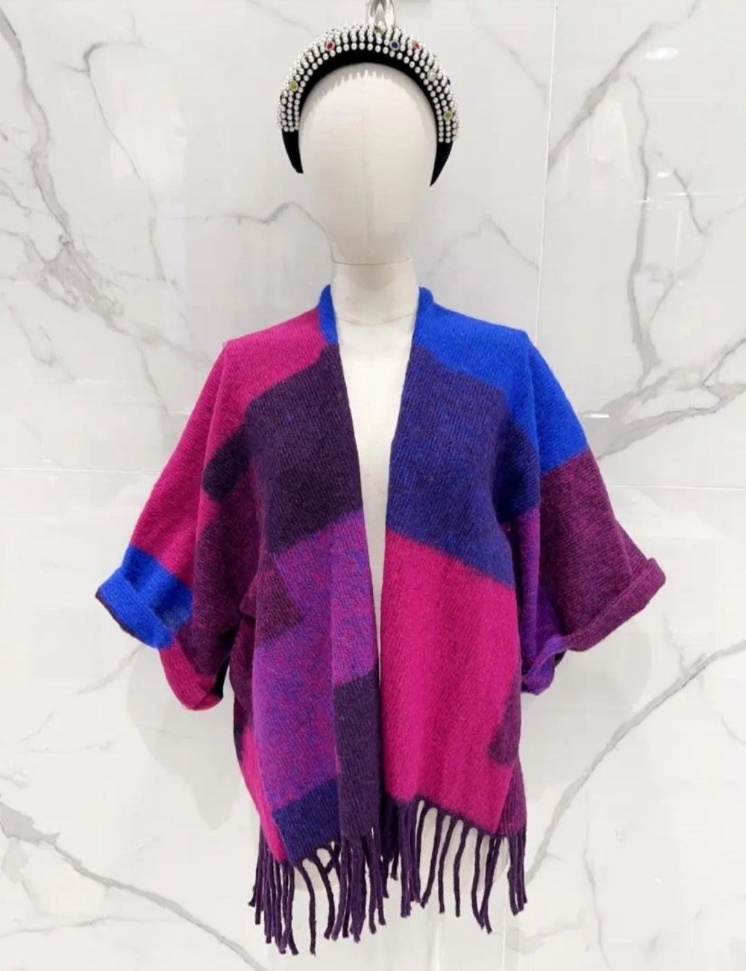 PONCHO MAGENTA