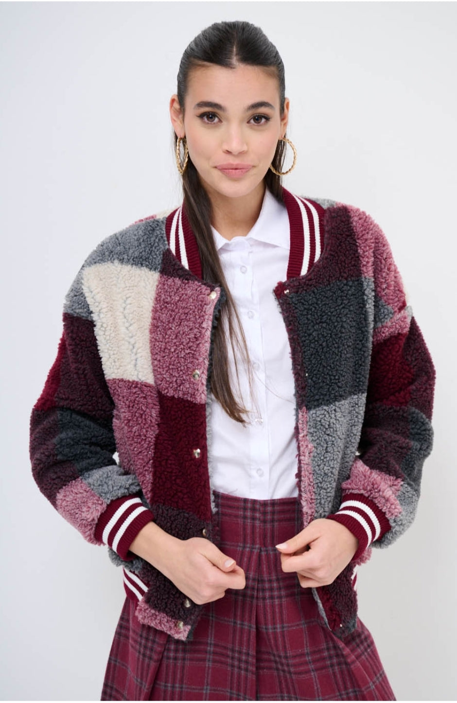 VESTE AVIATEUR en Teddy