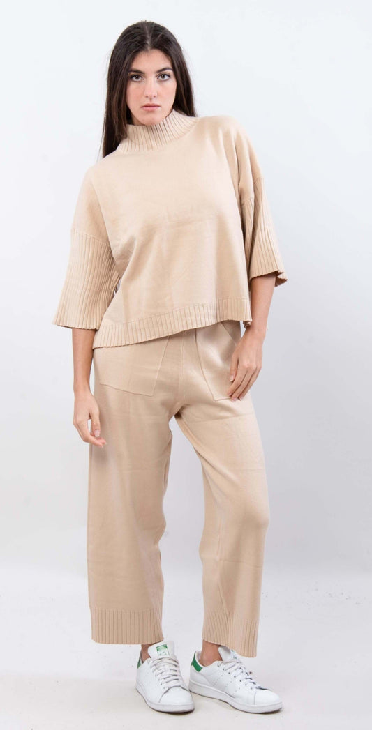 ENSEMBLE PANTALON CAMEL CLAIR