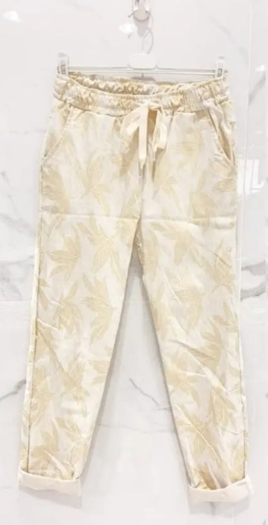 PANTALON BEIGE -DORÉ