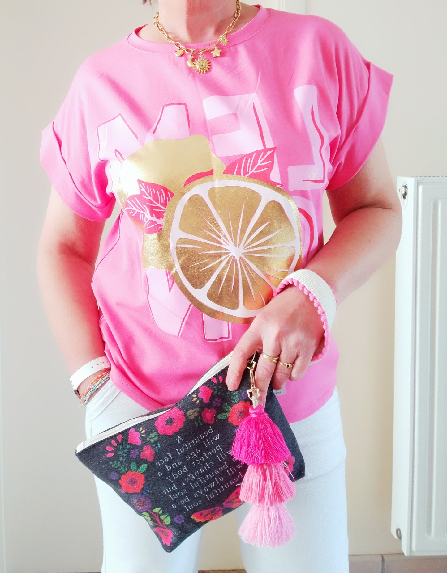 T-SHIRT "LEMON" Rose