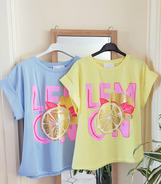 T-SHIRT "LEMON"  - 2 couleurs
