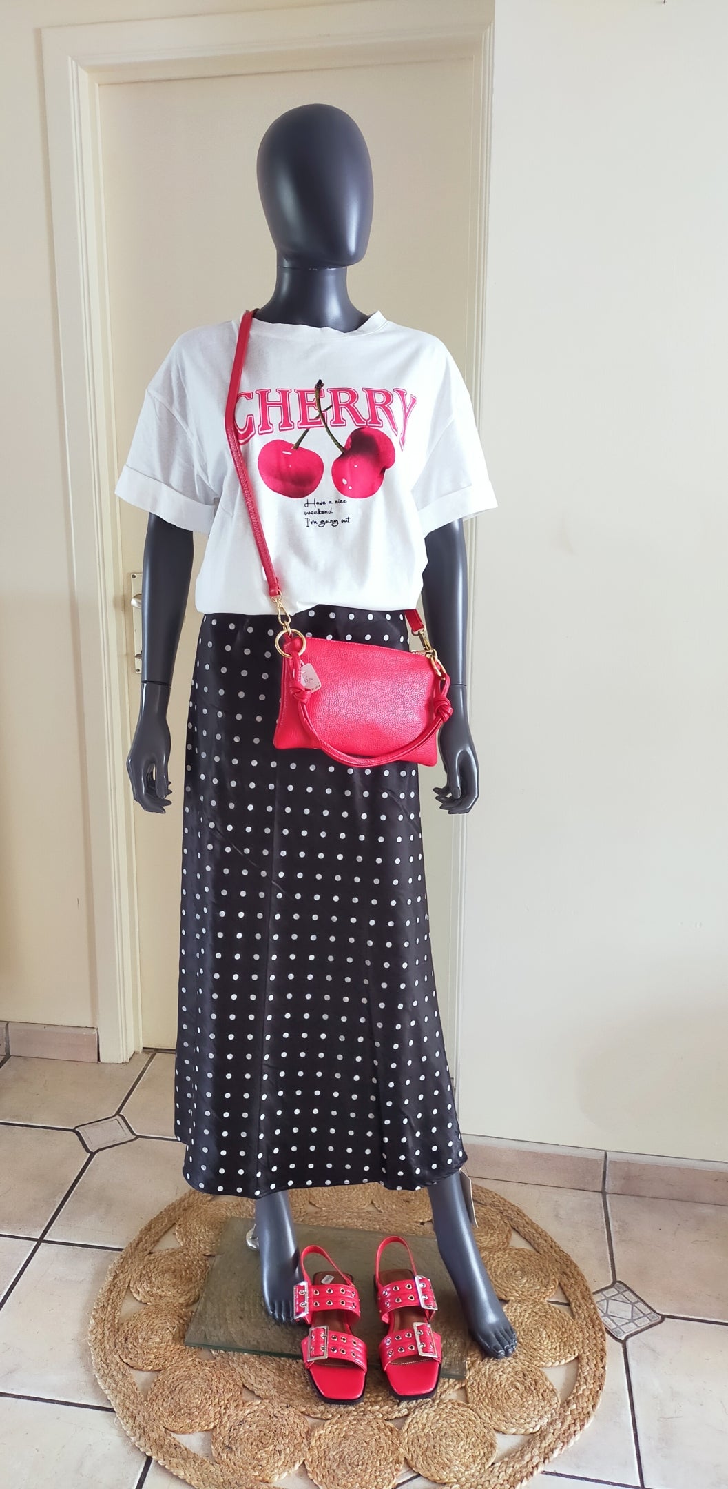 JUPE LOLA Noir & pois