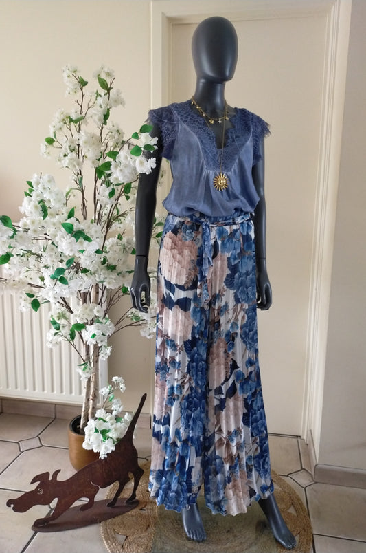 TOP AURORE Bleu jeans