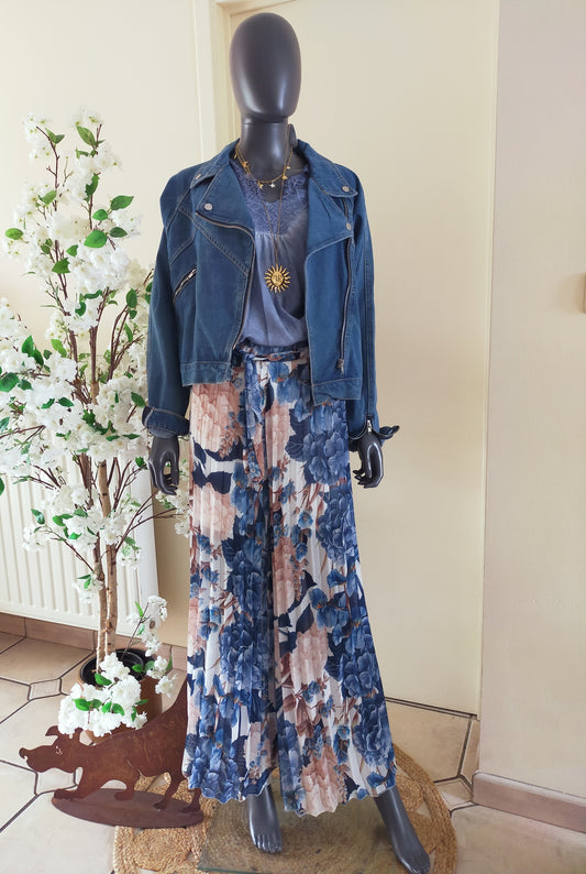 PANTALON HORTENSIA - Bleu