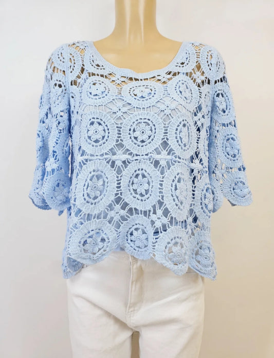 PULL CROCHET - 2 couleurs