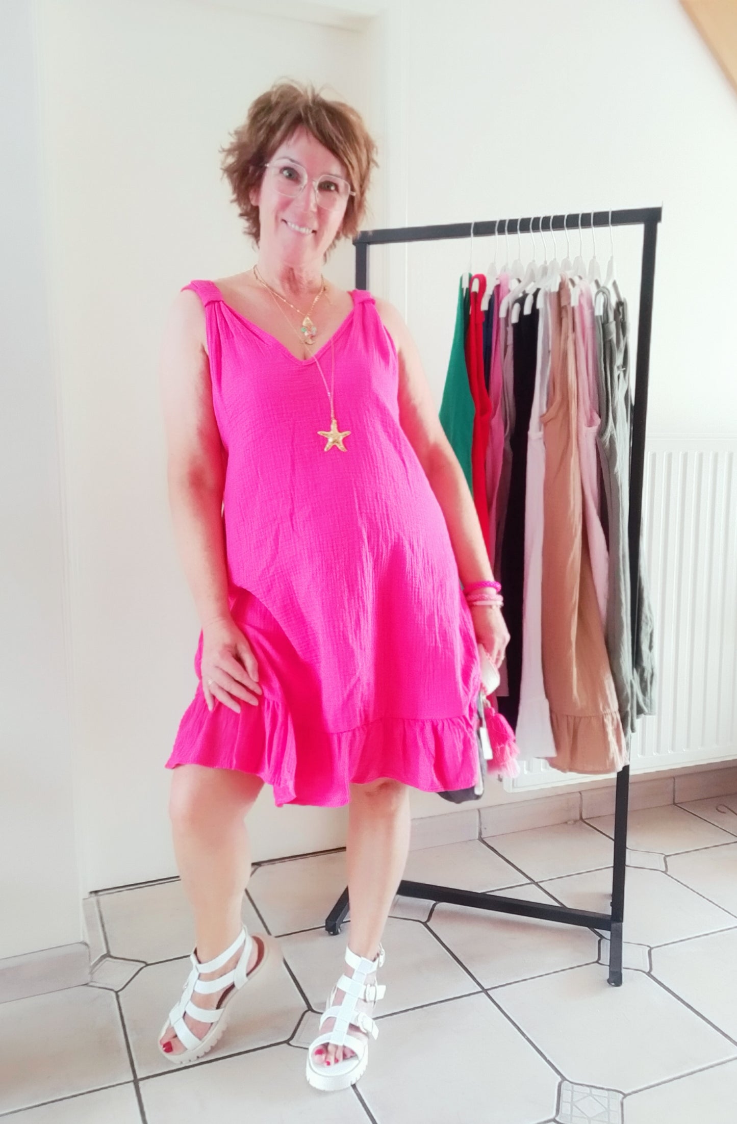 ROBE SOFIA Fuschia