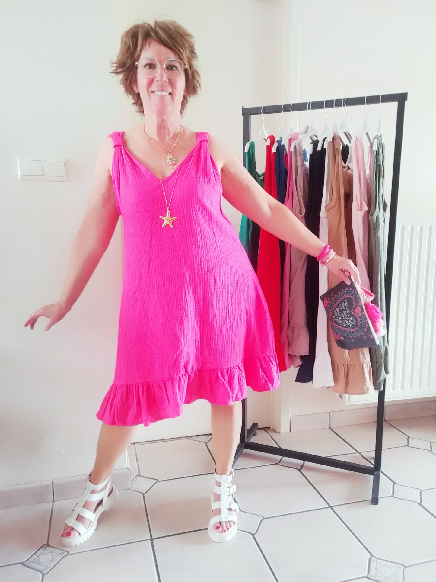 ROBE SOFIA Fuschia