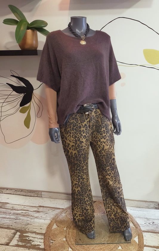 JEANS LÉOPARD