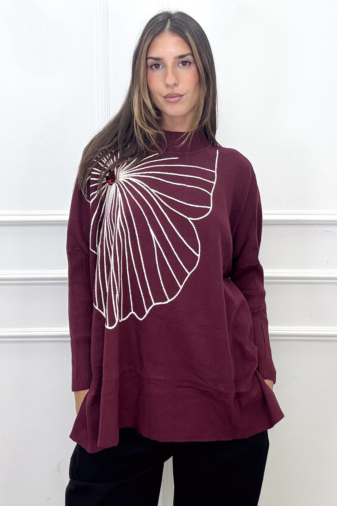 PULL FLORENCE - Bordeaux