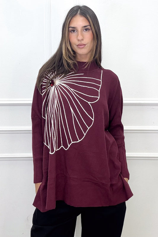 PULL FLORENCE - Bordeaux