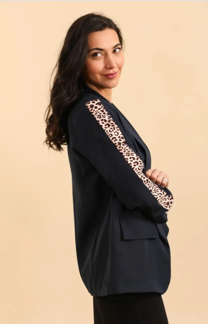 BLAZER NOIRE - Bande Léo