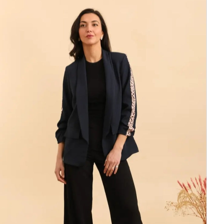 BLAZER NOIRE - Bande Léo