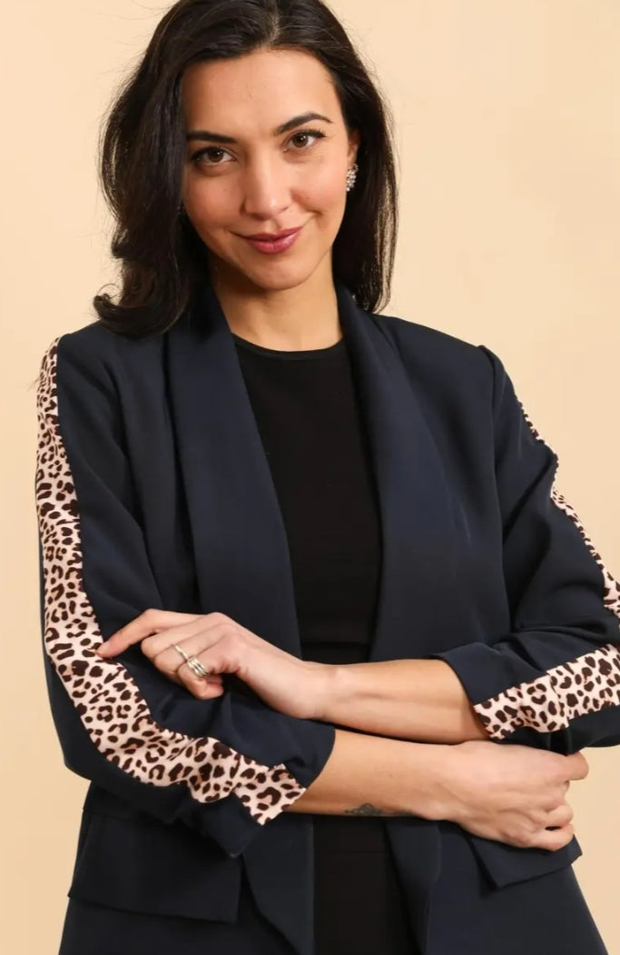 BLAZER NOIRE - Bande Léo