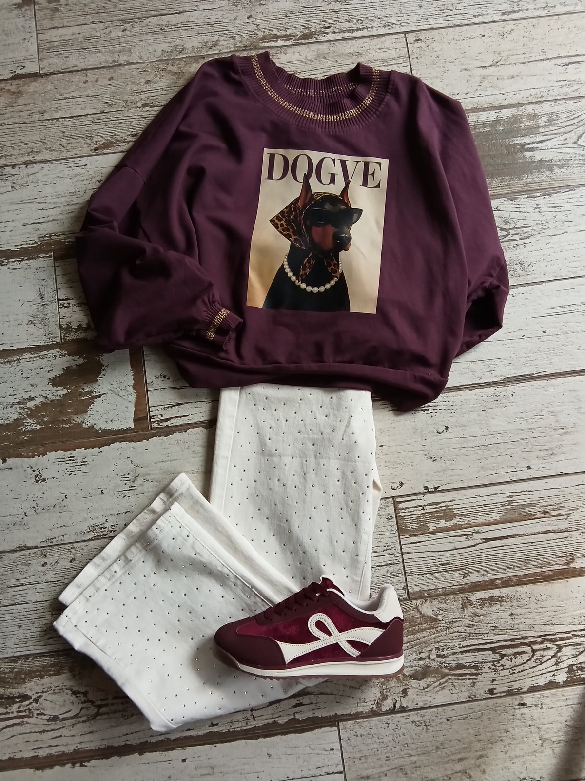 SWEAT DOG - Prune
