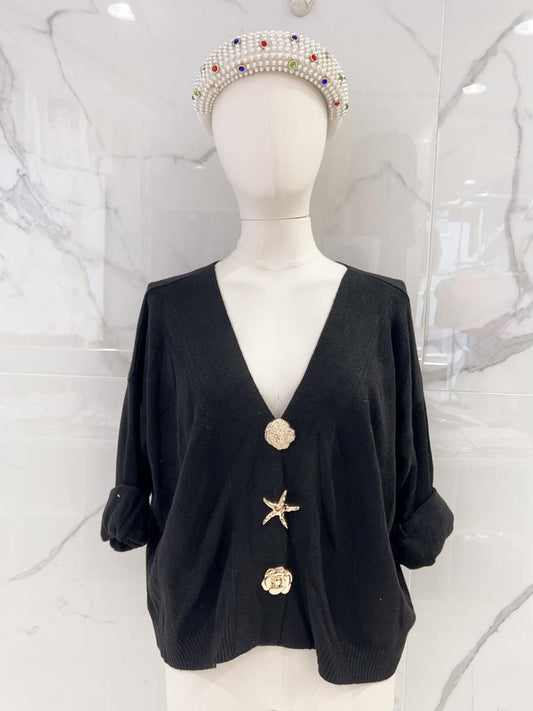 GILET PULL TANIA - Noir