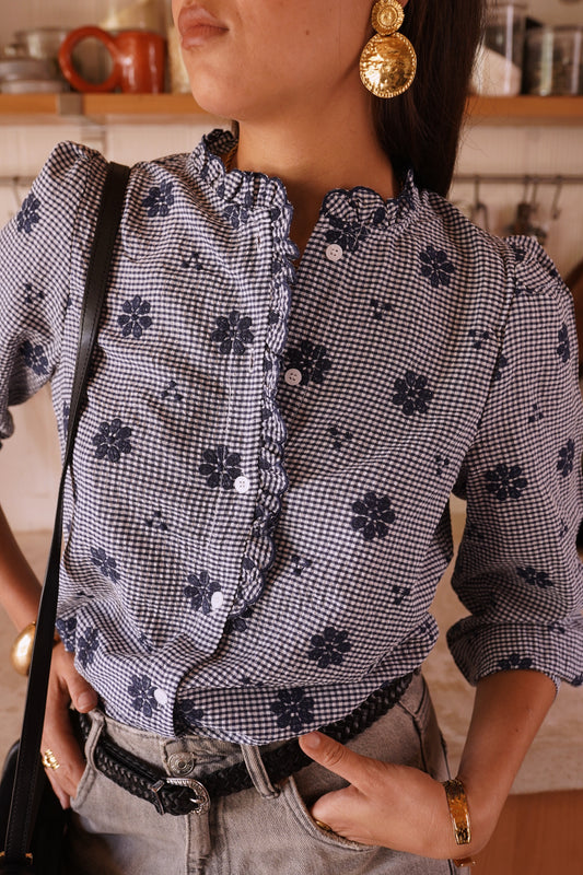 CHEMISIER LORIE - Bleu marine